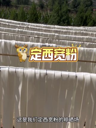 喜欢吃火锅的大宽粉马上就晒干了,老乡们快来呀#源头实力厂家 #定西宽粉