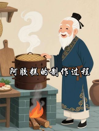 《匠心传承——阿胶糕的制作过程》:阿胶糕,传承千年,融合阿胶、核桃、黑芝麻与黄酒的醇香,是古代劳动人民的智慧结晶。#阿胶糕 #养生 #制作过程