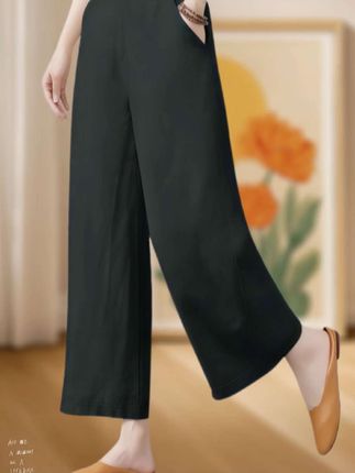 姐妹们!挖到宝了这条神仙裤子必须安利给你们! ✔️ 亚麻面料自带呼吸感,夏天穿清爽不闷汗,舒服到不想脱; ✔️ 高腰设计太懂女生了,悄悄藏住小肚腩和腰腹赘肉,一秒拉长腿型; ✔️ 经典阔腿版型,时髦度拉满,搭配T恤、衬衫都好看,温柔又随性; 不管你是微胖姐妹还是纤瘦身材,穿上都巨合适!显瘦不挑人,闭眼入都不踩雷~#显高显瘦显腿长 #百搭裤子 #遮肉显瘦 #时尚气质穿搭 #面料舒适 @抖加🔥上热门🔥dou+🔥热点宝