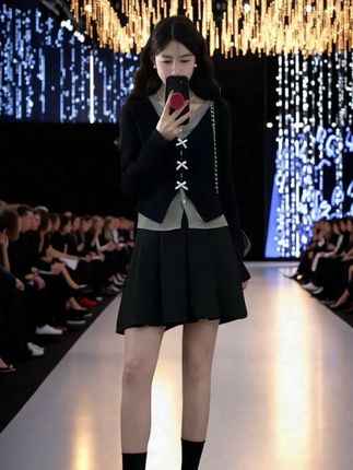 #气质假两件时尚套装 #减龄气质 #时尚洋气 #谁穿谁漂亮 #好不好看你们说了算