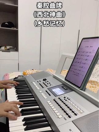 《西北神曲》 当信天游的尾音绕着老槐树,西北的乡愁,从来不是轻飘飘的惦念,是藏在音符里的筋骨与滚烫。前奏响起时,像听见村口碾盘吱呀转,混着妈妈蒸黄馍的麦香;唱腔一落,秦腔的苍劲撞进现代节奏,把“塬上日头晒裂土,窑洞里油灯暖过骨”唱得又沉又暖。副歌扬起的瞬间,仿佛又趴在爷爷的羊皮袄上,听他对着山坳吼山曲,风里全是荞麦花的甜。这旋律里没有煽情的词,只有西北人的实在:有父亲赶羊走过的山梁,有老井里晃荡的少年影,有冬夜里炕头的暖烘烘。电子鼓点叠着板胡的清亮,就像在外的我们——一边在城市里追着光,一边被这调子拽着,突然就尝到了老家缸里的井水,又甜又解渴,那是根的味道#秦腔 #乡愁记忆 #电子琴演奏