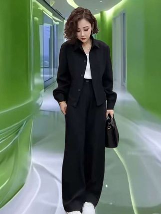 #秋季微胖穿搭测评 #时尚休闲两件套#大码套装穿搭#宽松显瘦
