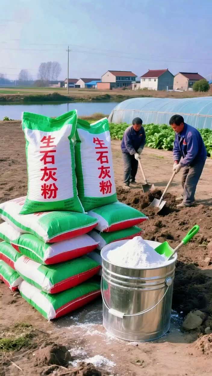 #三农种植 #生石灰粉 #抖音助农扶农 #土壤改良 #有机肥