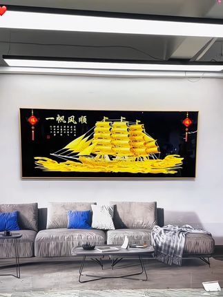 #客厅沙发墙画 #装饰画 #沙发背景画 #@巨量千川