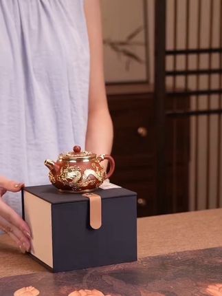 #茶具好物 #高端茶具 #茶器之美 #高端茶壶 金锡镶紫砂壶。