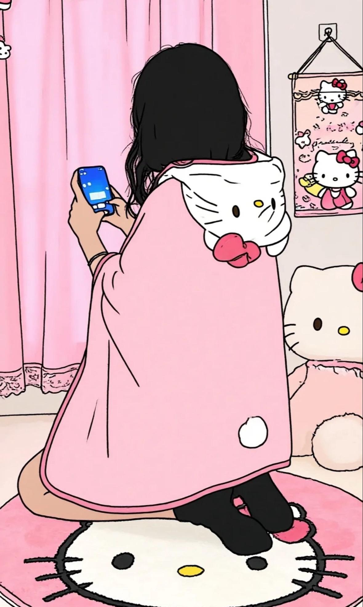 幸福是收到了秋天第一个披肩小毯子 爱是世界上最伟大的魔法#hellokitty #惊喜跟礼物都是来自爱你的人#少女心爆棚