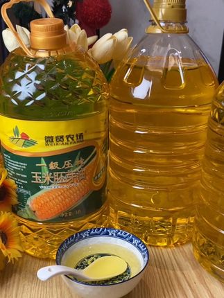 东北玉米胚芽油 天然营养 健康美味 滴滴清香 黑土地的晨露润养出饱满玉米,取其芯间胚芽榨成这瓶油。金黄透亮的油体里,藏着东北的阳光与风。轻晃瓶身,能闻见淡淡的谷物香,是自然给餐桌的温柔馈赠。#东北玉米胚芽油#玉米胚芽油#玉米油#纯玉米油