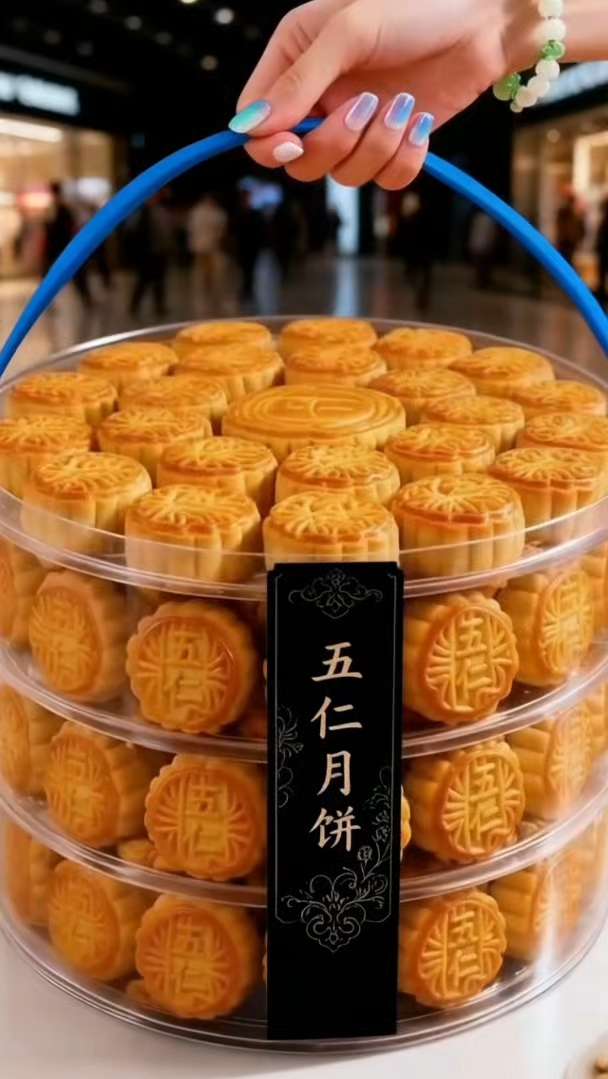 迷你老式五仁小月饼,皮薄馅满口感好,一口回到小时候! 这迷你五仁小月饼,也太懂回忆了!小巧个头刚好一口一个,轻轻咬开薄到透光的饼皮,满满的五仁馅料呼之欲出——瓜子仁、花生、芝麻、杏仁… 混着清甜的糖霜,香得扎实。 味道不齁甜,是记忆里的老式风味,果仁的脆香混着饼皮的麦香,越嚼越有层次,没有花哨的添加,只有纯粹的质朴味。 皮薄到能尝到馅的醇厚,馅多到每口都有果仁的颗粒感。不管是自己怀旧解馋,还是分给孩子尝尝老味道,都合适。这口迷你五仁,藏着小时候的中秋记忆,皮薄馅多里,是忘不掉的经典好味。#老式五仁小月饼 #童年的味道 #超便宜超划算#传统糕点 @抖加🔥上热门🔥dou+🔥热点宝