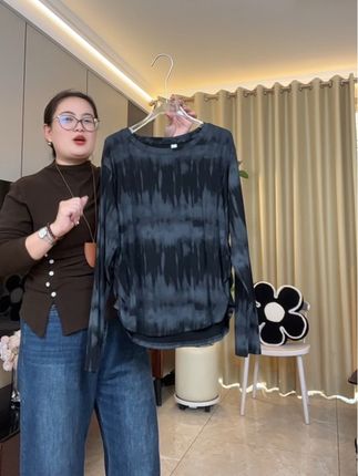 显瘦又百搭,面料舒服柔软细腻,内搭外穿都很好看#大码穿搭 #大码打底衫#大码女装#品质女装#微胖穿搭