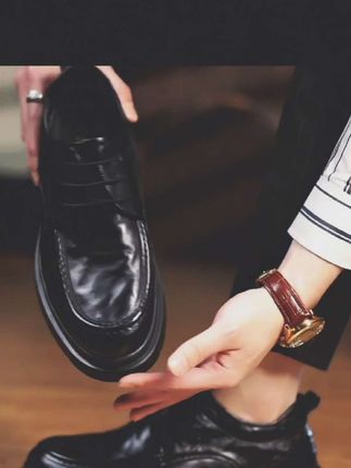 CARTELO/卡帝乐鳄鱼男鞋真皮牛皮上班开车透气男士休闲皮鞋德比鞋#男鞋穿搭 #男鞋推荐 #好鞋推荐 #好物推荐🔥 #男鞋