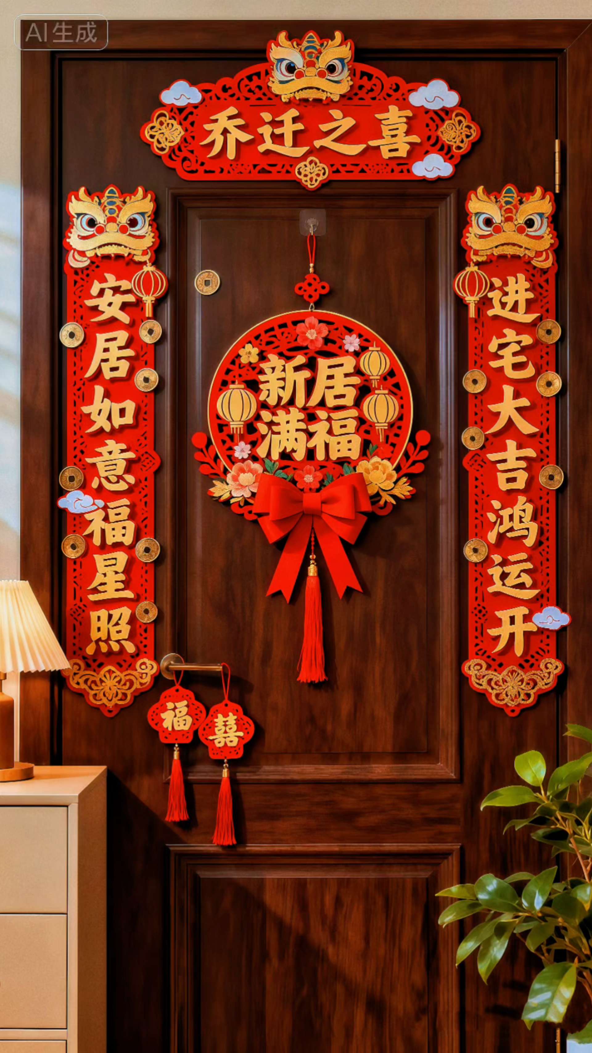 #乔迁之喜大吉大利 #磁吸对联##搬新家##乔迁新居 #福运双至