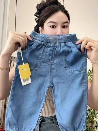 会呼吸的超博冰丝牛仔裤#高品质童装#嘟嘟 大品牌