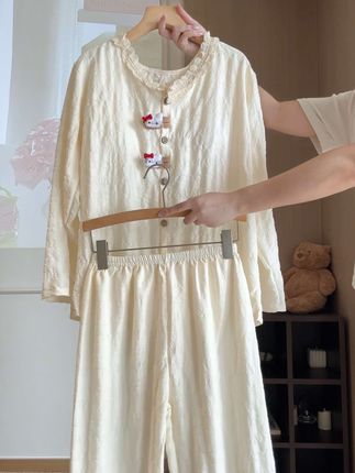 好喜欢我的新睡衣呀‼️上身也太可爱太舒服了吧#仙女必备 #韩系穿搭 #睡衣家居服 #甜美穿搭 #慵懒风穿搭