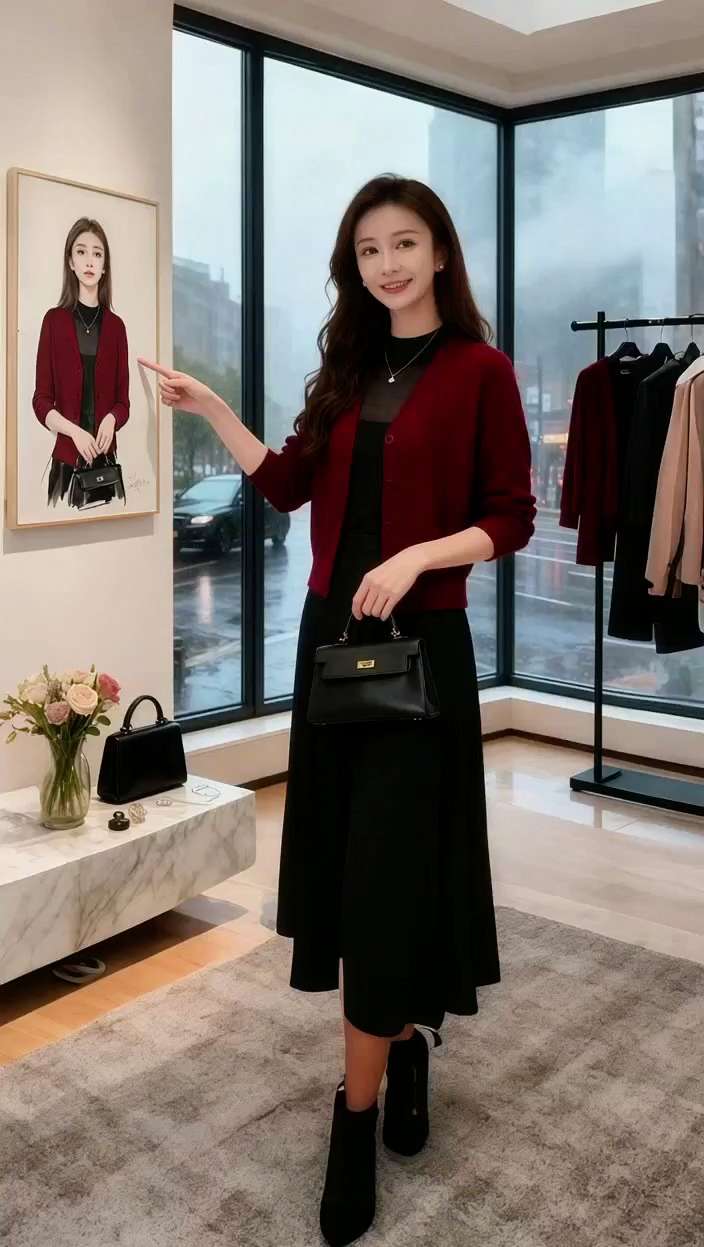 #高级感穿搭 #女春秋新款大码针织衫开衫#高级感穿搭 #妈妈装