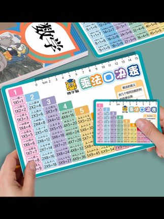 #一升二 的家长,一定要让孩子提前背诵#乘法口诀表#学习用品 #小学数学#学习教具