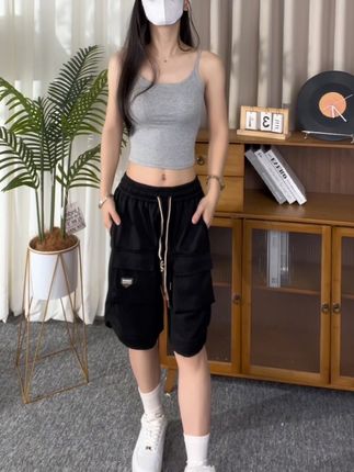 #运动裤#五分裤 #短裤 #男女同款 #大码男装