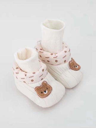 #宝宝鞋袜 #新生儿鞋子 #婴儿鞋 #婴儿保暖鞋袜 #保暖步前鞋 冬季软底宝宝鞋袜加绒加厚婴儿鞋子新生儿保暖步前鞋0-6-12月防滑