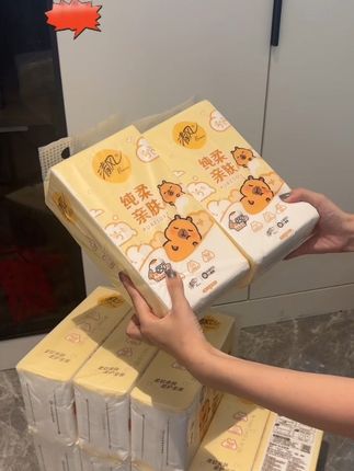 #清风 他家的纸质量真的没话说,现在悬挂式抽纸到手整整10大提,厨房,卫生巾随便挂,用起来很方便,#悬挂式抽纸 #卫生巾好物