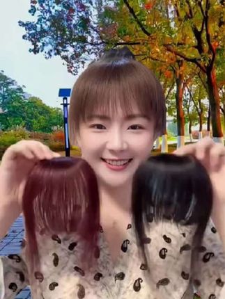 真假难辨的空气刘海戴上逼真不显假适合30-60岁美女佩戴#修饰脸型的刘海 #增发补发 #遮盖大脑门 #轻薄透气