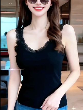 #优雅气质 #吊带背心 #内搭吊带背心推荐 #秋天内搭穿什么 #穿搭第一步