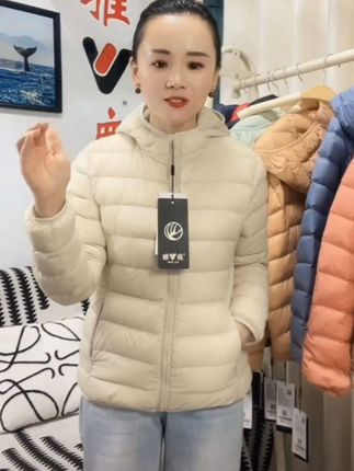 #秋冬新款#女装#连帽羽绒服外套#休闲保暖#百搭又好看