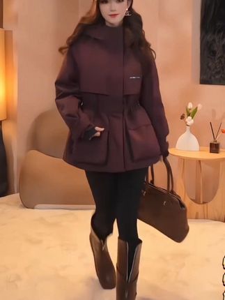 #时尚女装穿搭 #派克服 #秋冬新款 #时尚穿搭