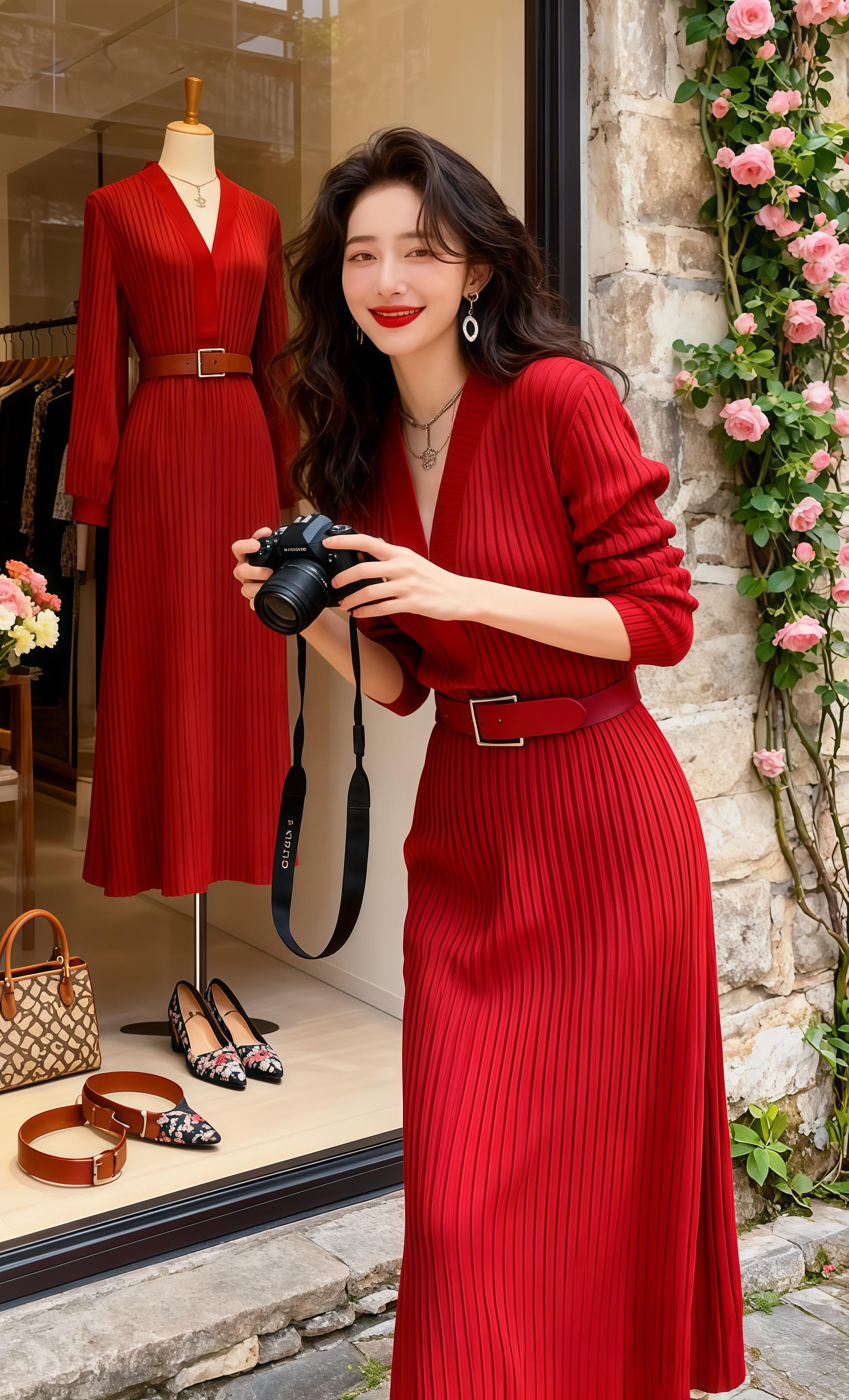 #穿搭#修身显瘦 #针织长裙#休闲减龄穿搭 #又美又飒 @抖加🔥上热门🔥dou+🔥热点宝 @抖音创作小助手 @上热门🔥🔥🔥