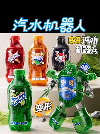 儿童变形汽水玩具武士易拉罐可乐饮料瓶装机器人男孩益智金刚3岁6#变形机器人 #汽水变形机器人 #变形玩具 #益智玩具 #儿童礼物
