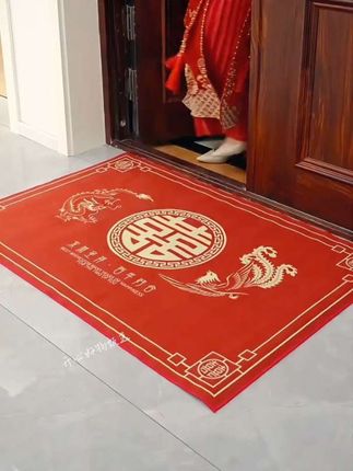 #入户门地垫 #喜庆地垫 #结婚地垫 #婚庆用品#喜庆好看还实用