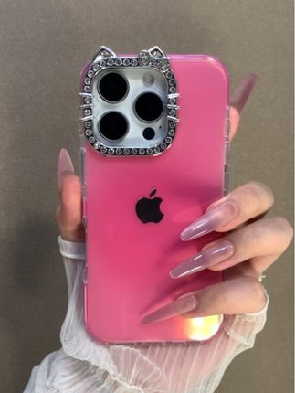 简约高颜值镭射玫红色手机壳#苹果手机壳 #仙女必备 #iphone手机壳推荐 #这手机壳长在了我的心尖上 #高级感
