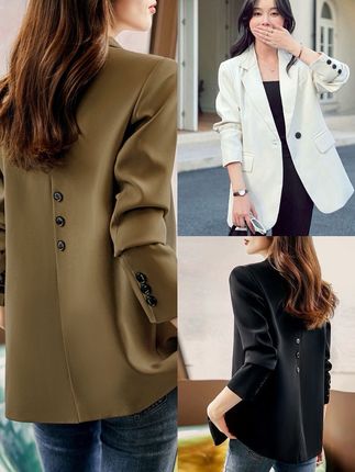 西装外套女2025新款休闲韩版宽松网红小个子女装西服流行港风上衣#高级感穿搭 #穿搭 #源头实力厂家 #显瘦穿搭 #美出高级感