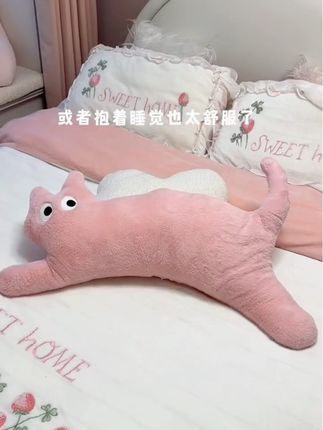 闺蜜,我想要这个多巴胺的猫咪抱枕!每个颜色都喜欢#抱枕#长条抱枕#小猫咪#多巴胺女孩#太可爱了吧