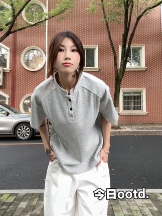 分享今日的ootd,这件亨利短袖真是我的心头肉#美式短袖 #ootd穿搭 #男女同款 #短袖