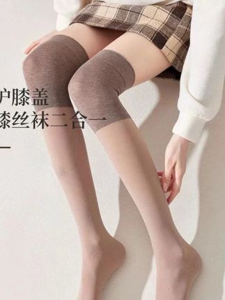 #护膝袜 #谁穿谁好看 #轻薄透气 好穿又好搭 吹空调也不用担心膝盖会凉#袜子