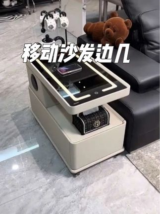 #可移动茶几 小户型现代简约#边柜 轻奢客厅意式极简新款#沙发边几推车#居家好物 #边几