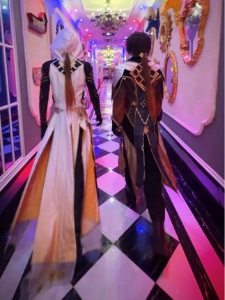 帝君也来这种地方吗 神装钟离@奇然多多多多多多 #原神 #钟离 #cos