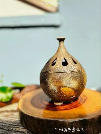 有温度的生活,在每个当下☀️ #备前烧#加厚#钛陶#户外#诧寂风