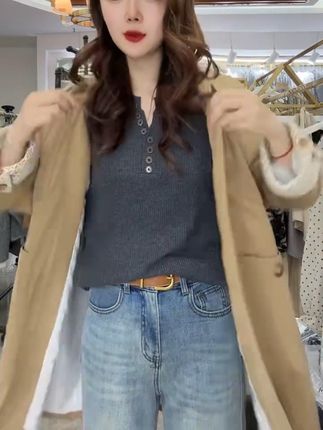 降温了新衣服准备好了吗 #今日穿搭 #谁穿谁好看 #百搭显瘦 #新品穿搭