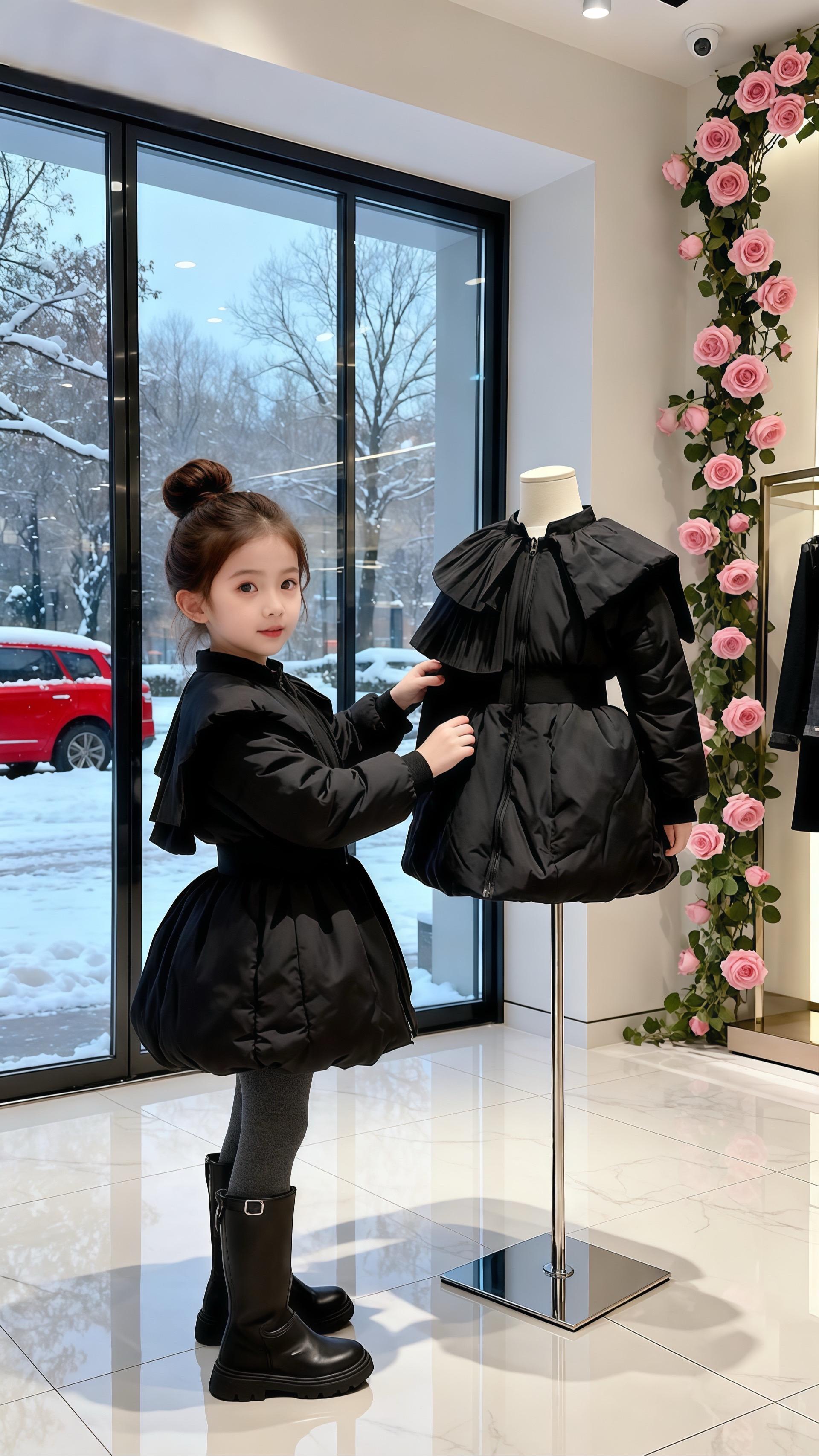 #女童穿搭 #女儿穿搭 #棉服也能穿出时尚感 #女童秋冬穿搭 #高级感穿搭