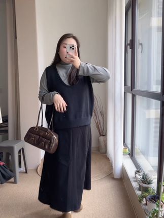 #温柔穿搭 #简约穿搭 #日系穿搭 #微胖穿搭分享 #撞色搭配