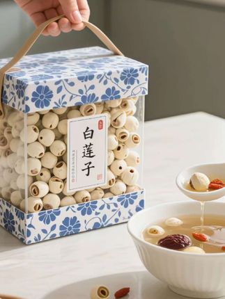 湖南正宗去芯白莲子来啦!新货颗颗饱满,500g大袋装超实在~ 绿色滋补,煲汤煮粥都鲜甜,新鲜得像刚剥壳!   #湖南莲子干货 #去芯白莲子推荐 #500g大袋莲子 #新货莲子滋补 #绿色食材莲子