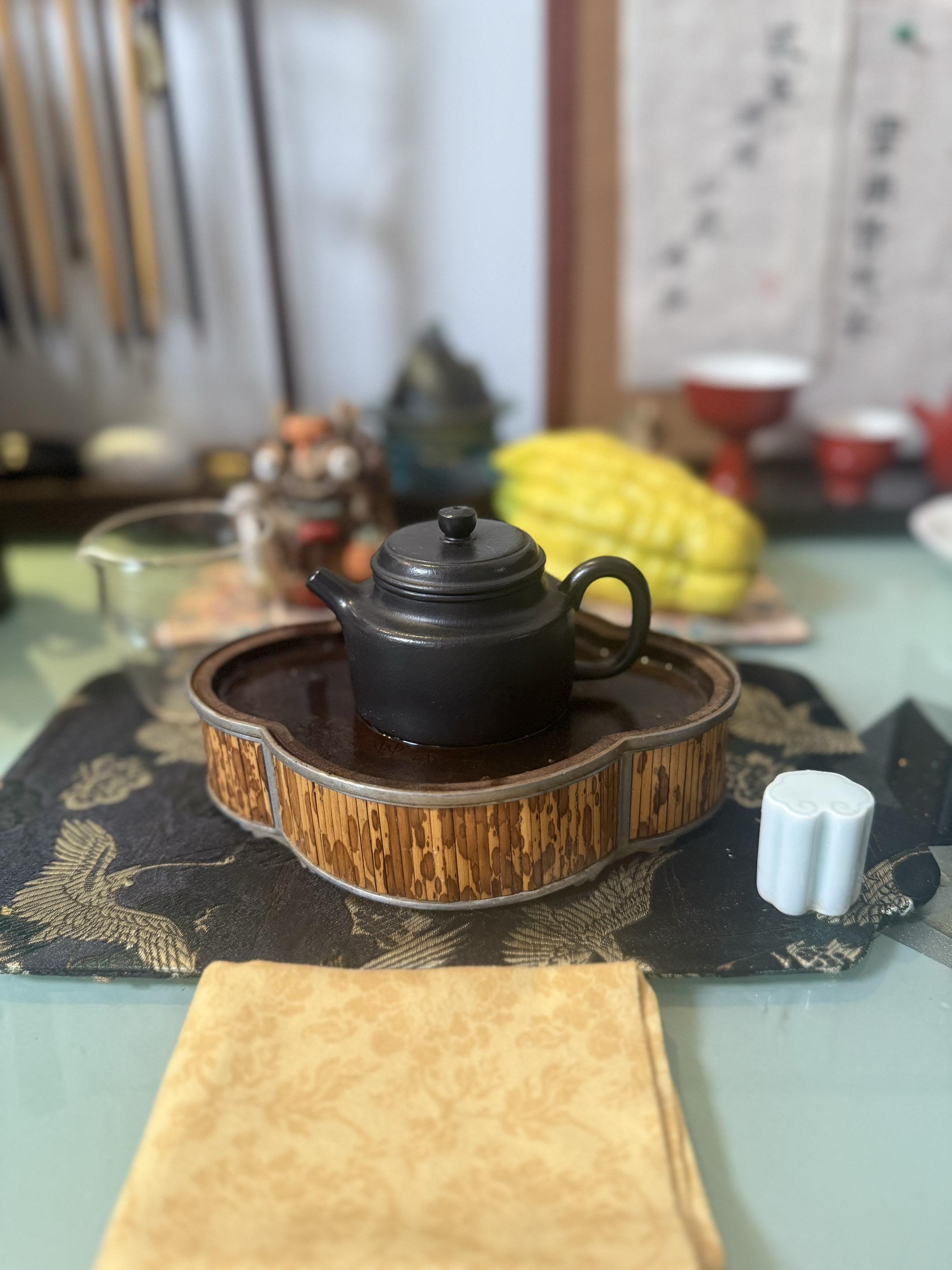 小德钟紫砂壶120cc.#茶器之美 #原矿紫砂 #泡茶 #茶道 #喝茶