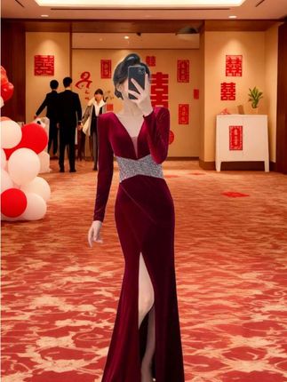 #婚庆礼服 #优雅气质 #敬酒服 #时尚气质穿搭 #婚礼妈妈礼服 ′
