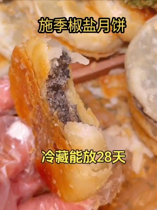 宁海特产施季椒盐月饼 老式香葱海苔菜口味 中秋香酥糕点850g#浙江宁海 #施季椒盐 #传统月饼 #香葱海苔 #老味道