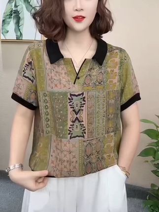 #夏季穿搭 #新款短袖 #洋气小衫