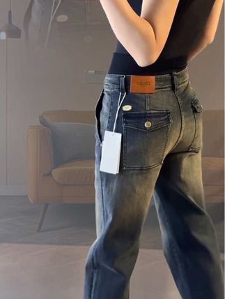 美式高街水洗复古直筒牛仔裤男宽松显瘦高腰阔腿拖地裤子#男裤 #牛仔裤 #阔腿裤 #拖地裤