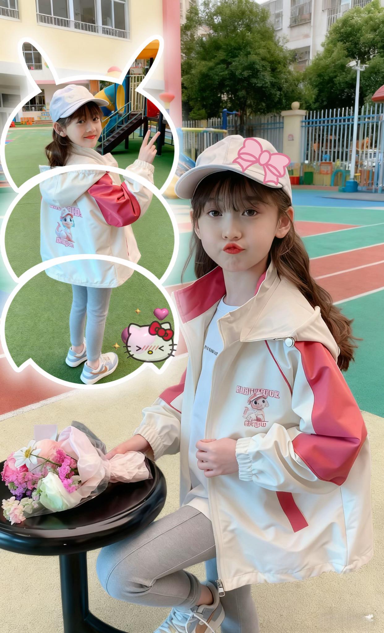 女童春秋夹克外套。#女童穿搭 #春秋穿搭 #外套分享 #可爱到爆炸💥 #女童洋气服装推荐