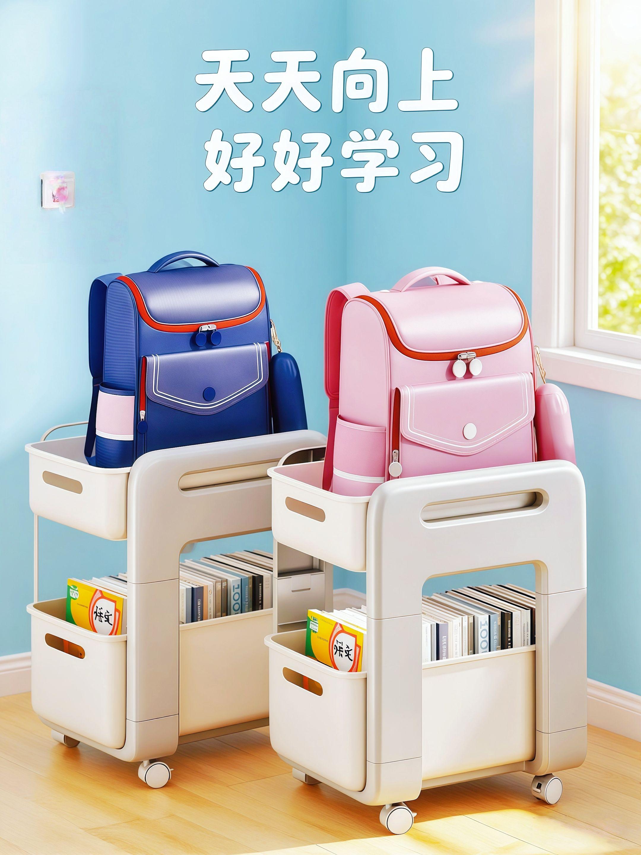 学生书桌夹缝书包文具收纳置物架#强烈推荐 #上热搜 #开学必备 #收纳神器 #多功能 @抖音小助手 @