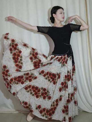 民族风古典舞裙#半身裙 #民族风 #舞蹈服 #演出服 #穿出自信穿出美