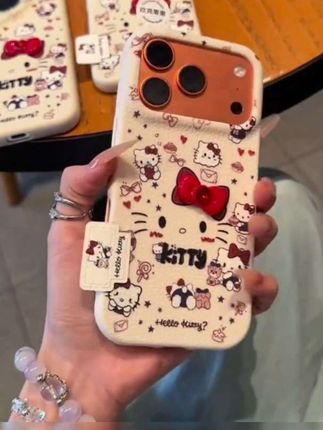欧克里里蝴蝶结凯蒂猫标签适用苹果17/16手机壳华为vivo小米oppo#这个手机壳真的长在我心巴上了 @DOU+小助手
